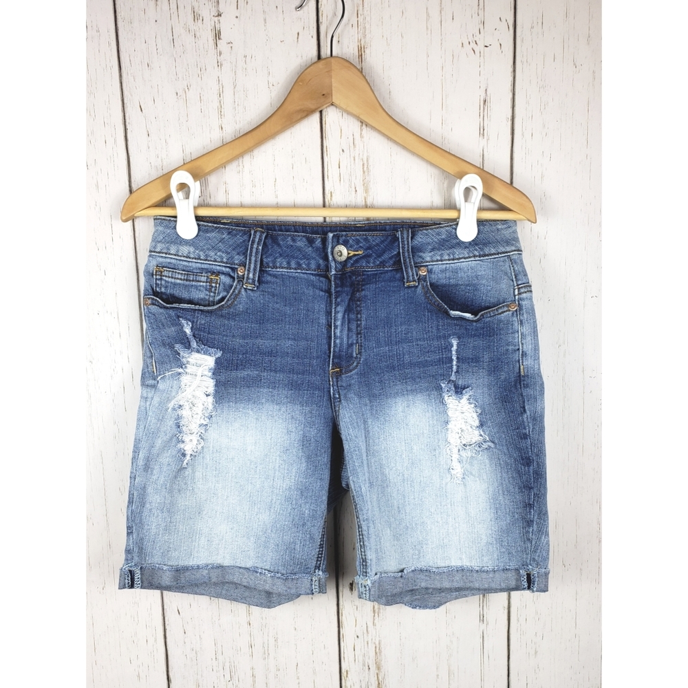Cato Contemporary Bermuda Jean Shorts